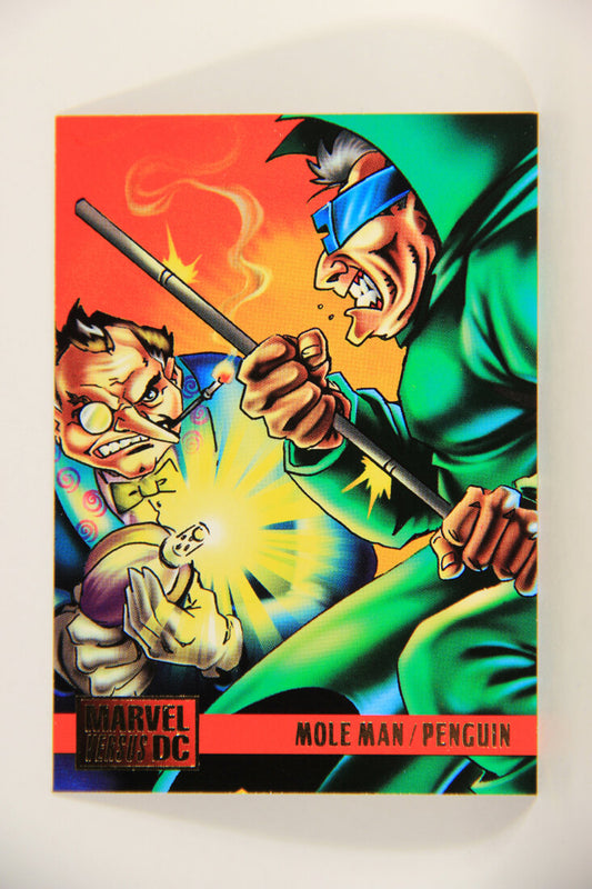 DC Versus Marvel Comics 1995 Trading Card #99 Mole Man Vs Penguin ENG L010928