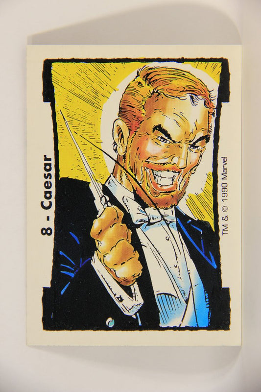 Spider-Man Todd McFarlane Marvel 1990 Trading Card #8 Caesar ENG Puzzle Card L011191