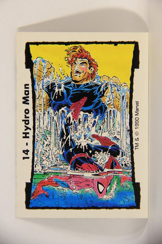 Spider-Man Todd McFarlane Marvel 1990 Trading Card #14 Hydro Man ENG Puzzle Card L011197