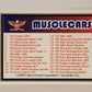 Musclecars 1992 Trading Card #50 Checklist Card #1 L011392
