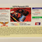 Musclecars 1992 Trading Card #94 - 1970 Plymouth GTX L011436