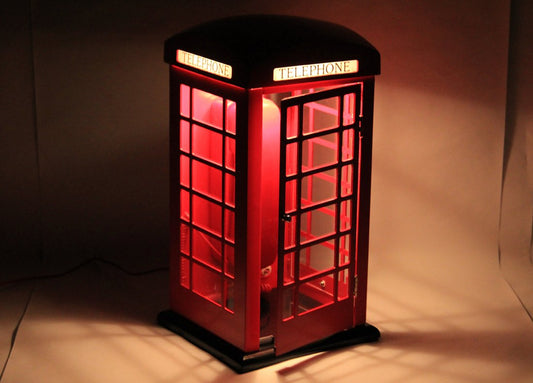 Vintage British Push Button-Telephone Booth Working Order Complete Box With Inserts L011444