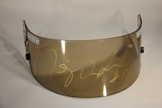 Miguel Duhamel AMA RSR2 SHARK Helmet Visor Hand Signed And Worn By L011457