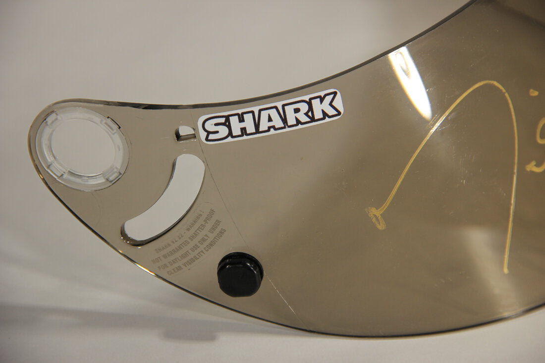 Miguel Duhamel AMA RSR2 SHARK Helmet Visor Hand Signed And Worn By L011459