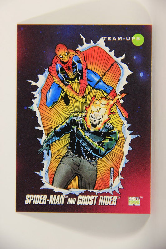 1992 Marvel Universe Series 3 Trading Card #72 Spider-Man And Ghost Rider ENG L011935