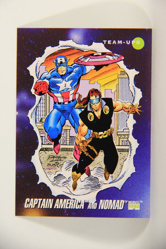1992 Marvel Universe Series 3 Trading Card #80 Captain America And Nomad ENG L011943