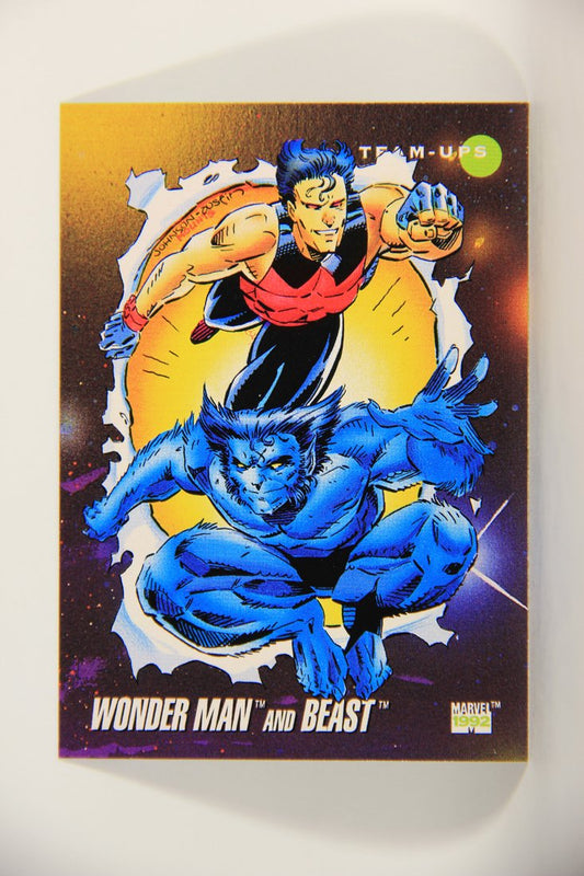 1992 Marvel Universe Series 3 Trading Card #89 Wonder Man And Beast ENG L011952