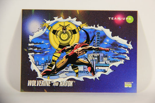 1992 Marvel Universe Series 3 Trading Card #91 Wolverine And Havok ENG L011954