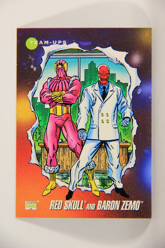 1992 Marvel Universe Series 3 Trading Card #99 Red Skull And Baron Zemo ENG L011962