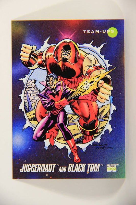 1992 Marvel Universe Series 3 Trading Card #100 Juggernaut And Black Tom ENG L011963