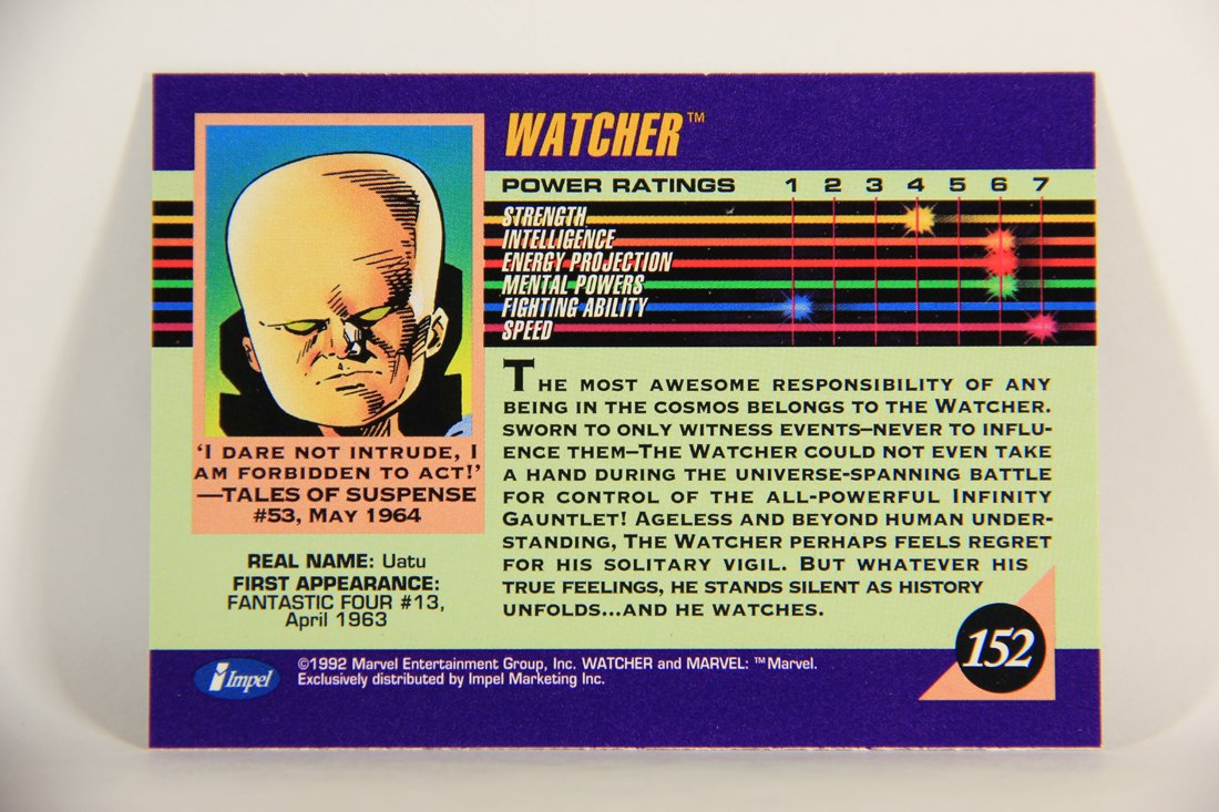 1992 Marvel Universe Series 3 Trading Card #152 Watcher ENG L012015