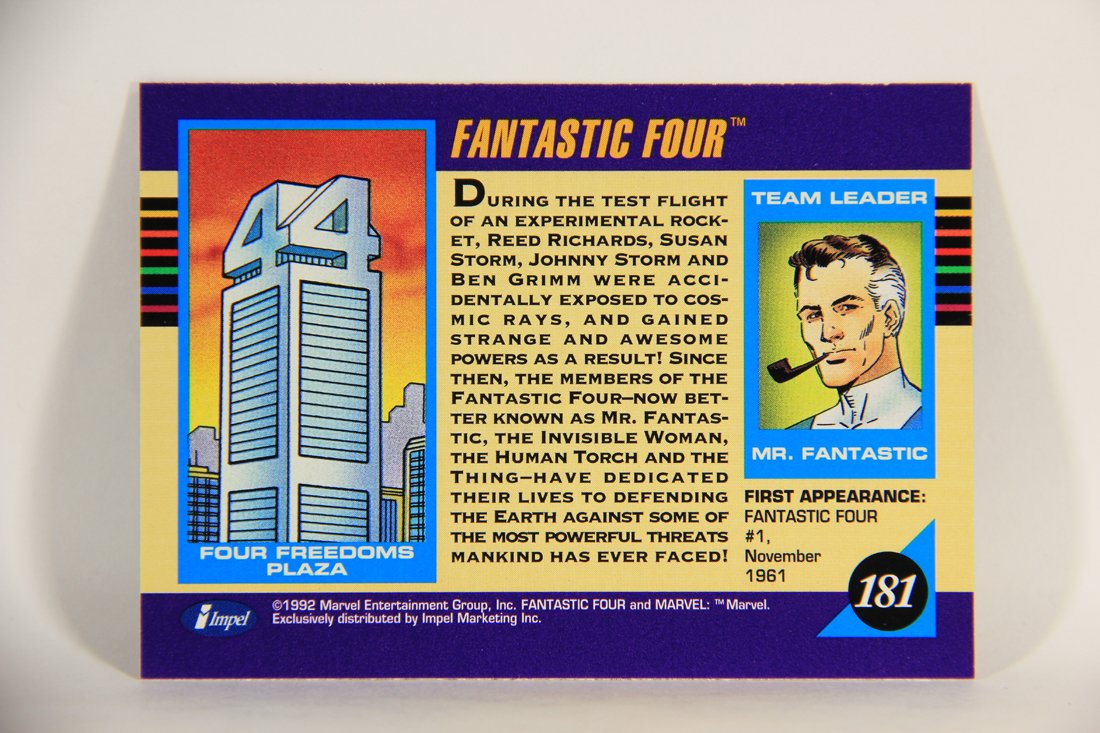 1992 Marvel Universe Series 3 Trading Card #181 Fantastic Four ENG L012044