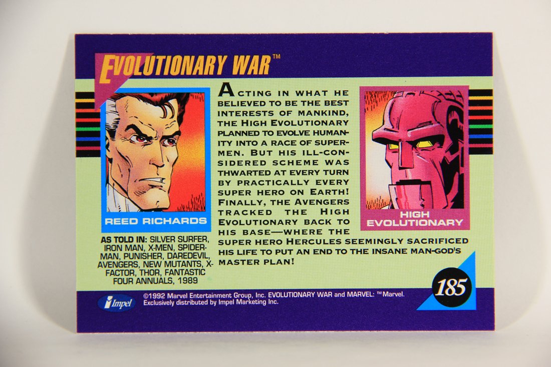 1992 Marvel Universe Series 3 Trading Card #185 Evolutionary War ENG L012046