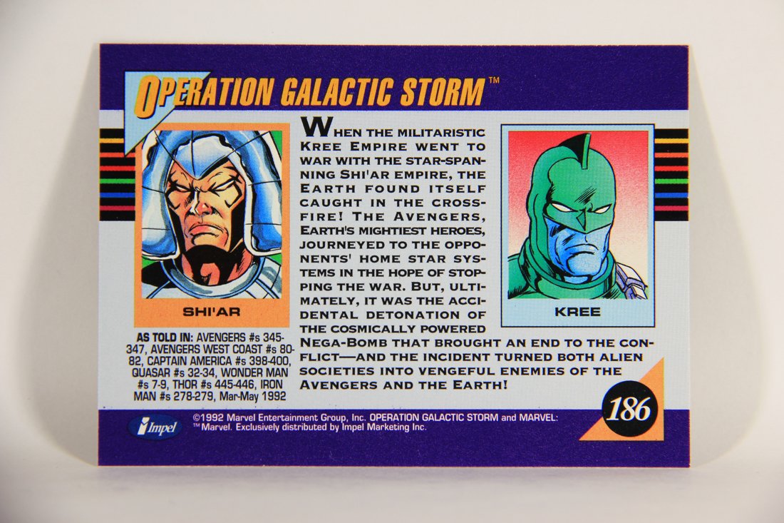 1992 Marvel Universe Series 3 Trading Card #186 Operation Galactic Storm ENG L012047
