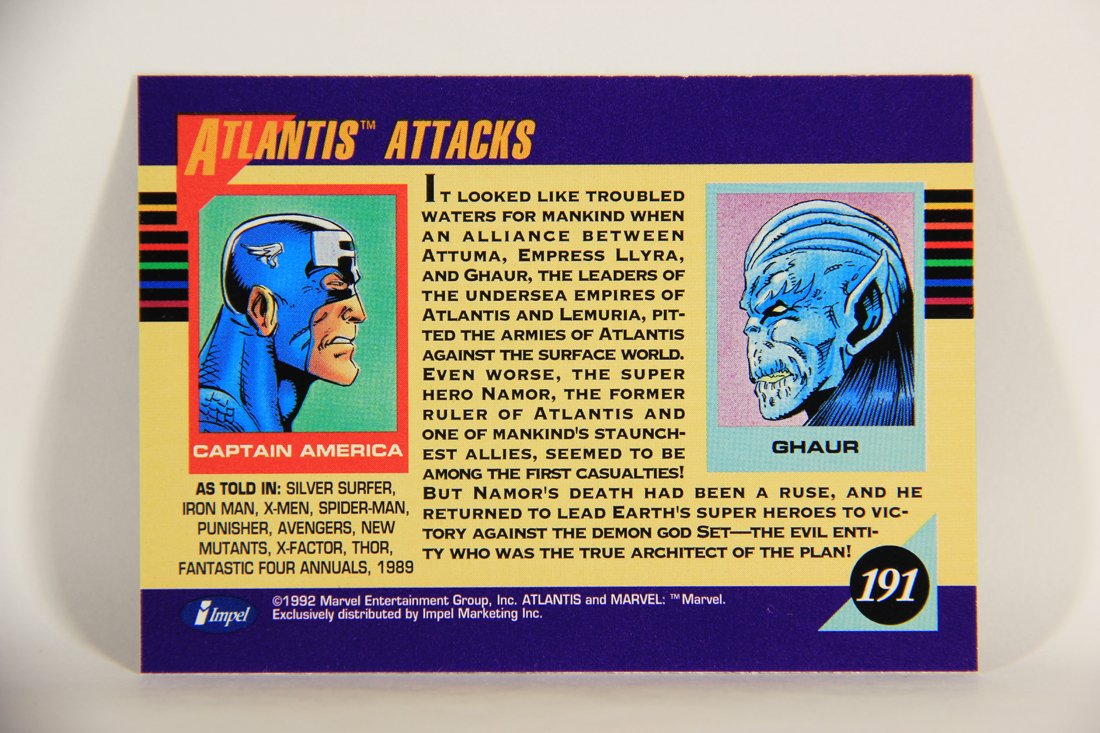 1992 Marvel Universe Series 3 Trading Card #191 Atlantis Attacks ENG L012052
