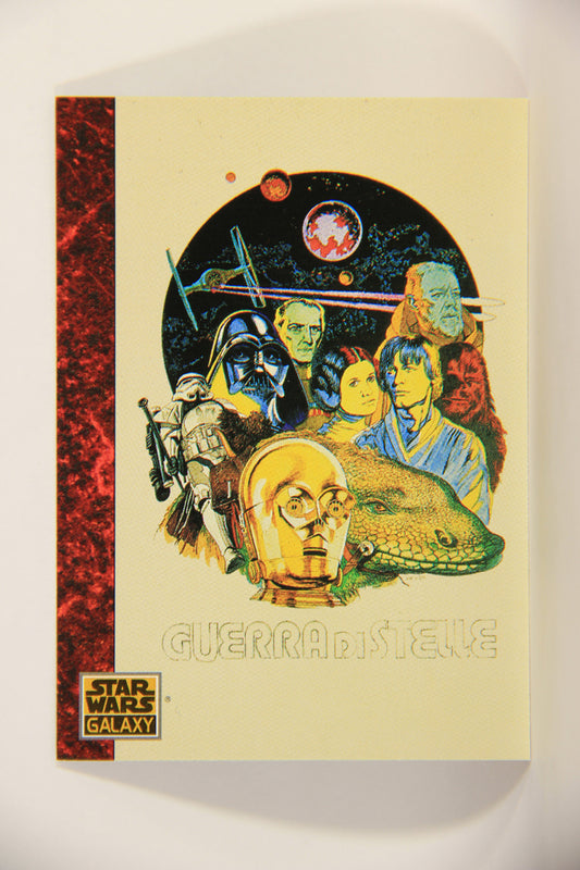 Star Wars Galaxy 1993 Topps Card #58 A New Hope Italian Poster Artwork ENG L012100