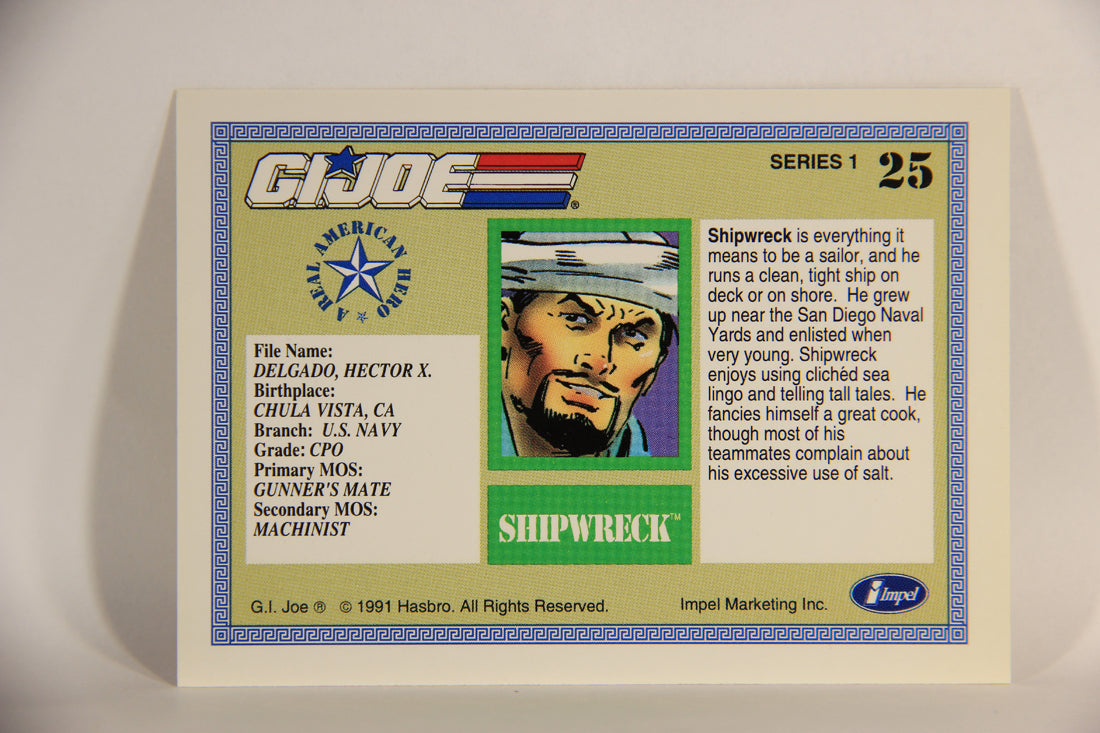 GI Joe 1991 Impel Trading Card #25 Shipwreck ENG L012246