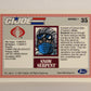GI Joe 1991 Impel Trading Card #35 Snow Serpent ENG L012256