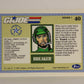 GI Joe 1991 Impel Trading Card #40 Breaker ENG L012261