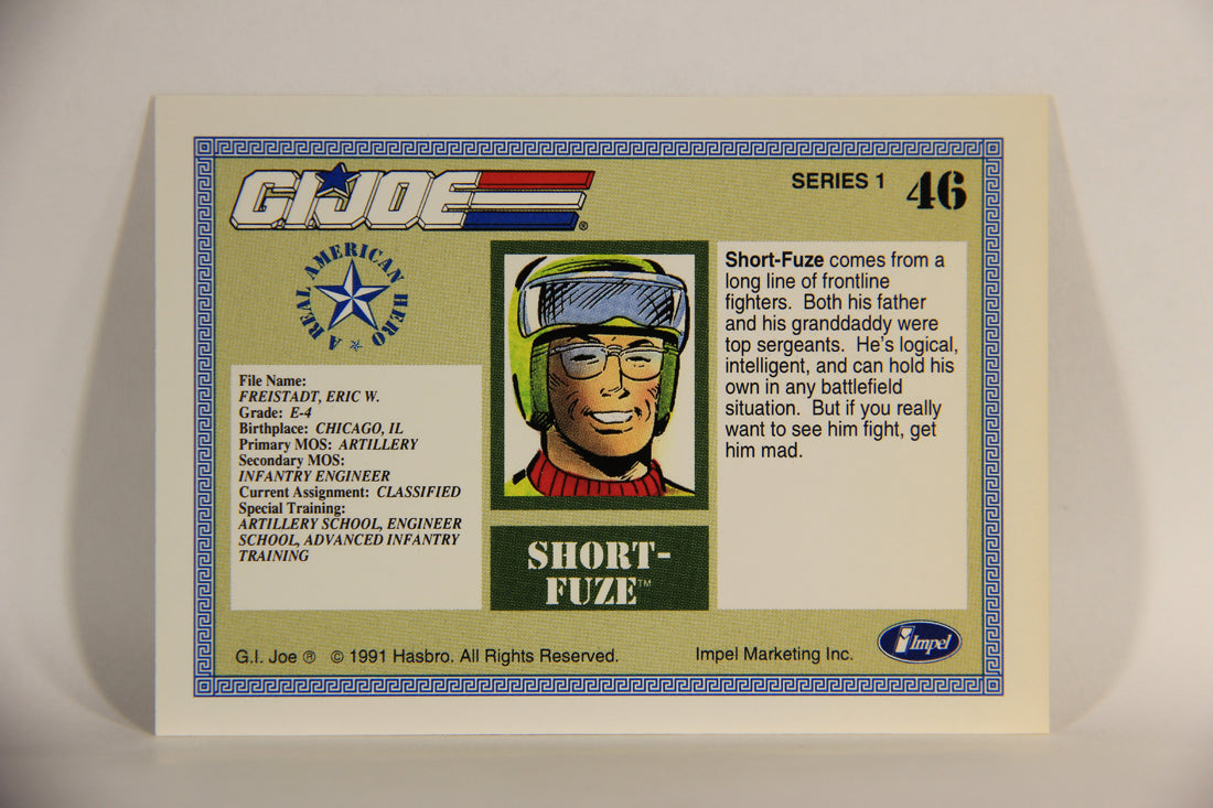 GI Joe 1991 Impel Trading Card #46 Short-Fuze ENG L012267