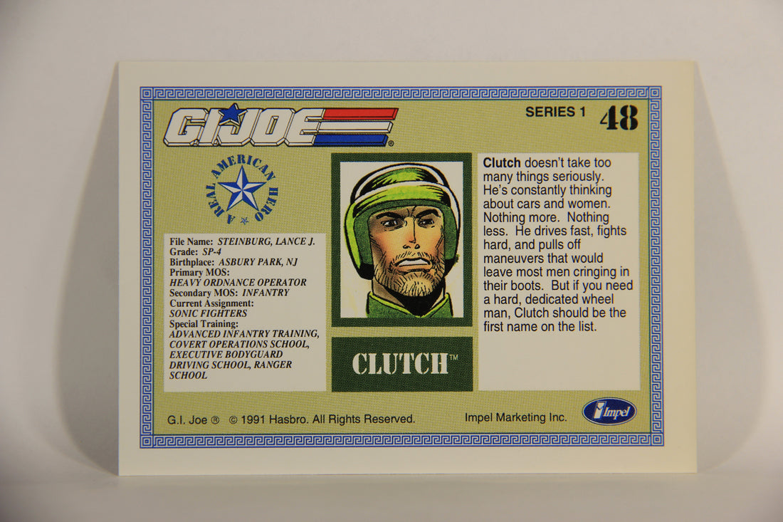 GI Joe 1991 Impel Trading Card #48 Clutch ENG L012269