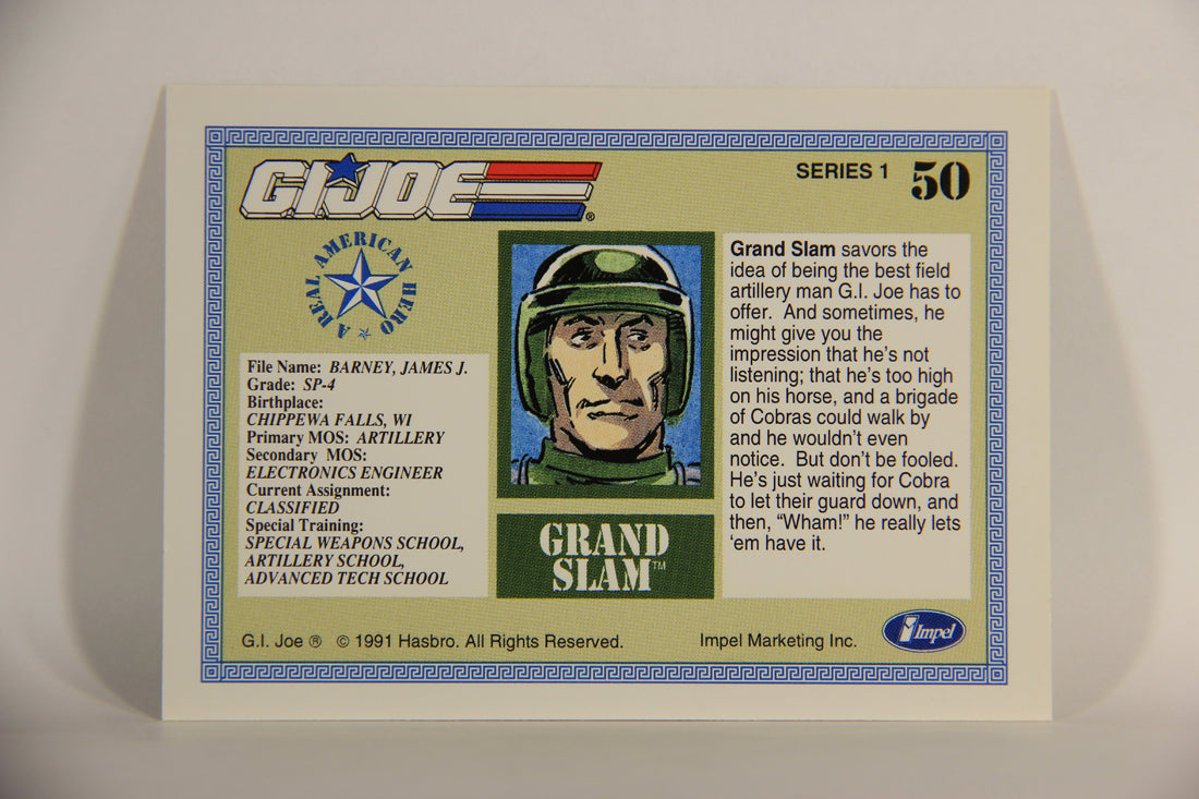 GI Joe 1991 Impel Trading Card #50 Grand Slam ENG L012271