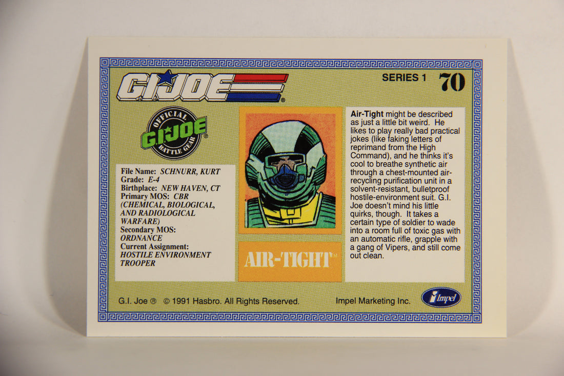 GI Joe 1991 Impel Trading Card #70 Air-Tight ENG L012291