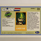 GI Joe 1991 Impel Trading Card #72 Ambush ENG L012293