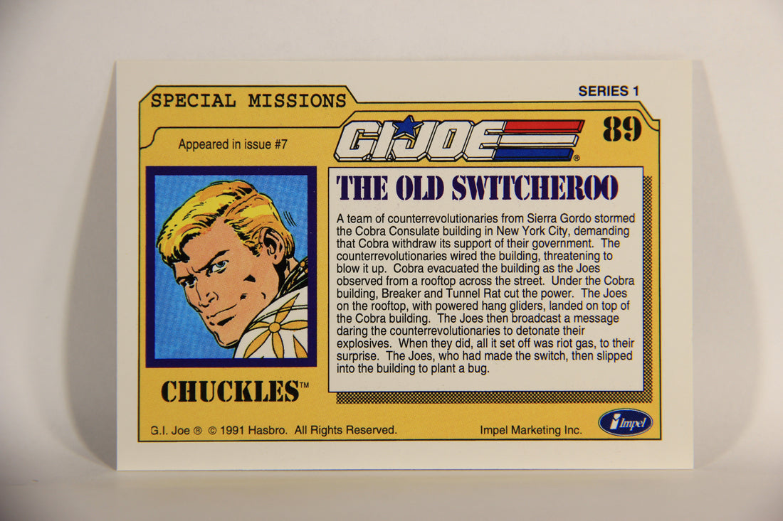 GI Joe 1991 Impel Trading Card #89 The Old Switcheroo ENG L012310