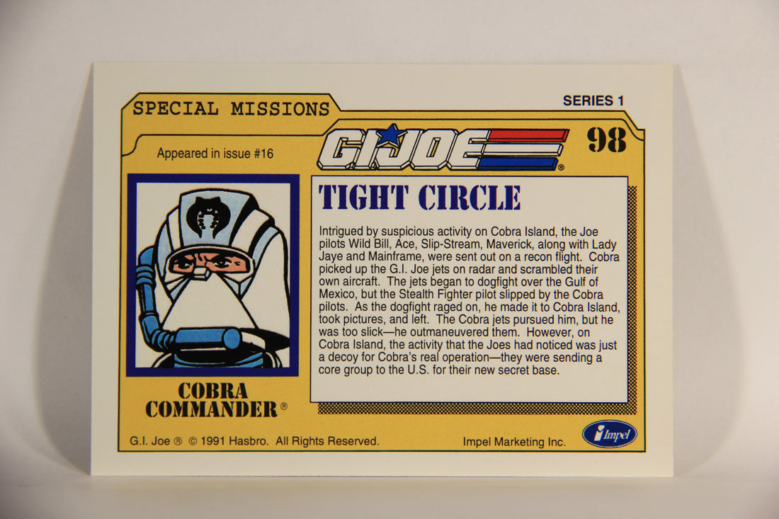 GI Joe 1991 Impel Trading Card #98 Tight Circle ENG L012319