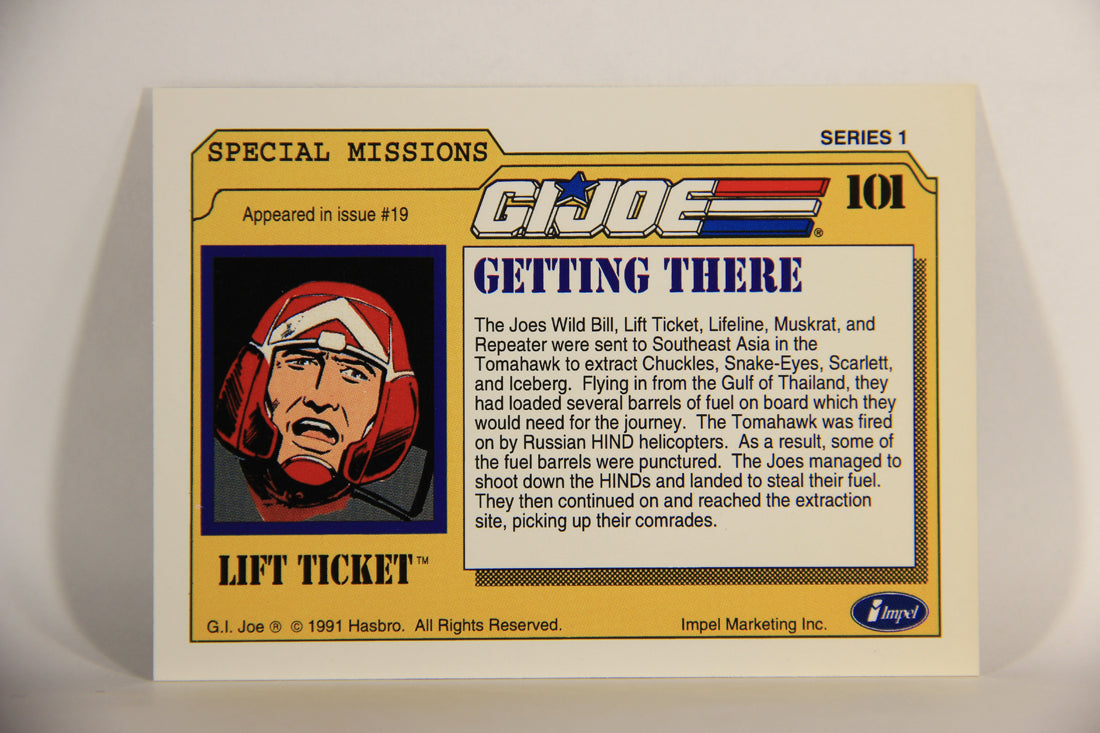 GI Joe 1991 Impel Trading Card #101 Getting There ENG L012322