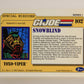 GI Joe 1991 Impel Trading Card #102 Snowblind ENG L012323