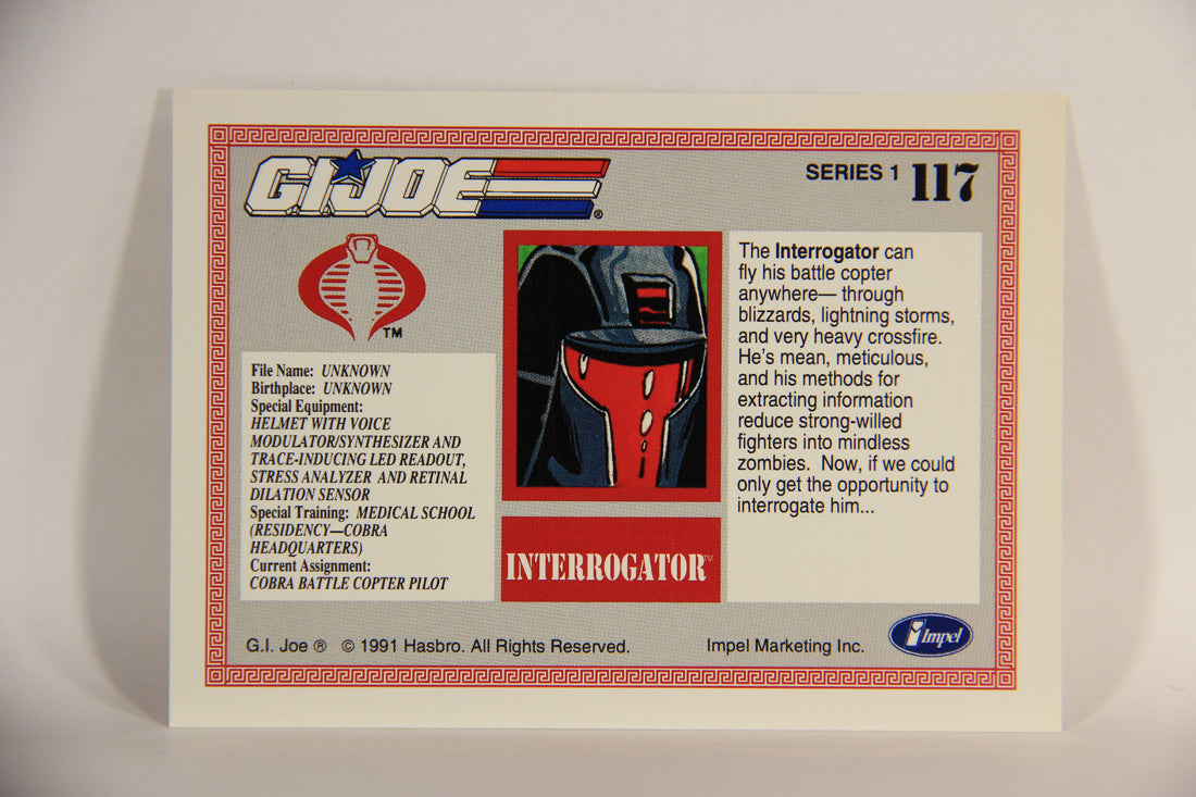 GI Joe 1991 Impel Trading Card #117 Interrogator ENG L012338