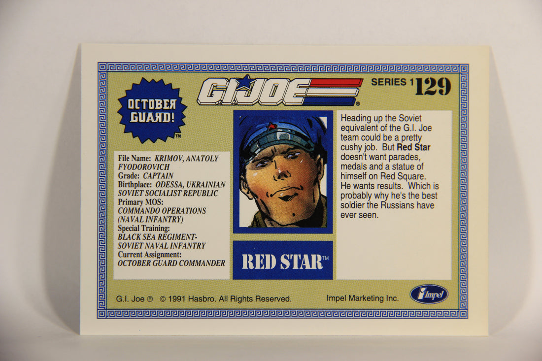 GI Joe 1991 Impel Trading Card #129 Red Star ENG L012350
