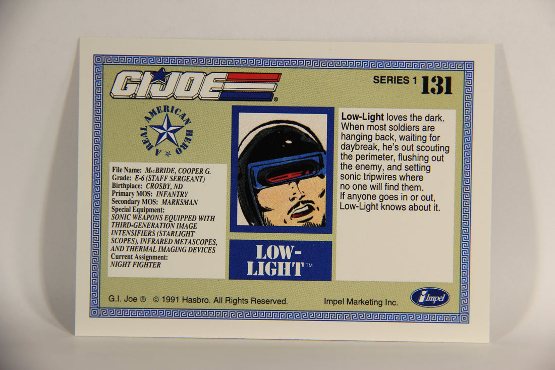 GI Joe 1991 Impel Trading Card #131 Low-Light ENG L012352