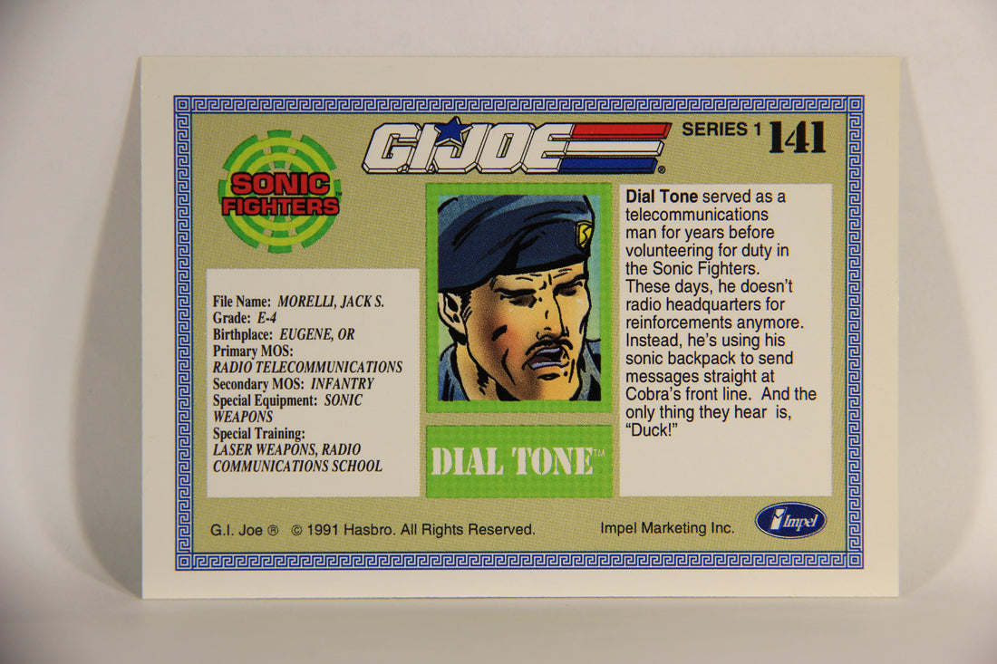 GI Joe 1991 Impel Trading Card #141 Dial Tone ENG L012362