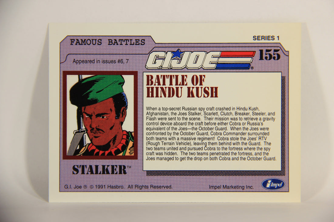 GI Joe 1991 Impel Trading Card #155 Battle Of Hindu Kush ENG L012376
