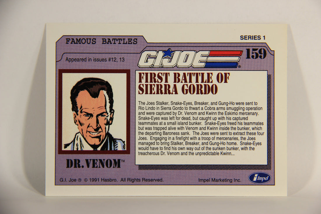 GI Joe 1991 Impel Trading Card #159 First Battle Of Sierra Gordo ENG L012380
