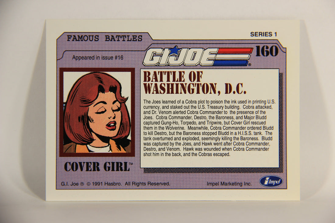 GI Joe 1991 Impel Trading Card #160 Battle Of Washington DC ENG L012381