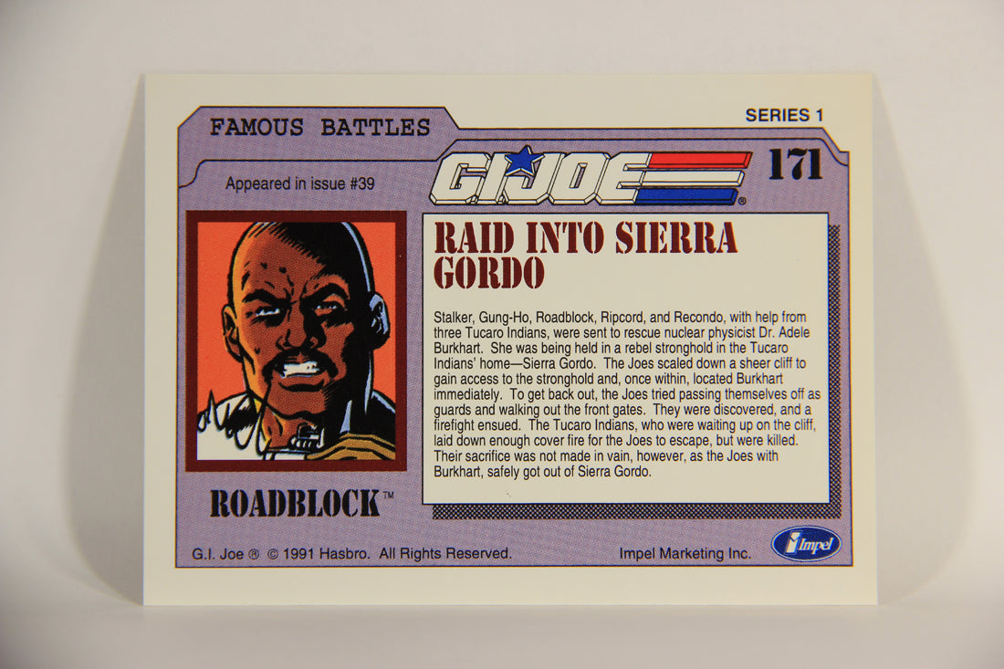GI Joe 1991 Impel Trading Card #171 Raid Into Sierra Gordo ENG L012392