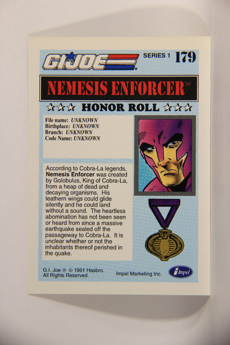 GI Joe 1991 Impel Trading Card #179 Nemesis Enforcer ENG L012400
