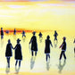 The Walkers By Artist JOB Art Print Blank Greeting Card Artwork L012499