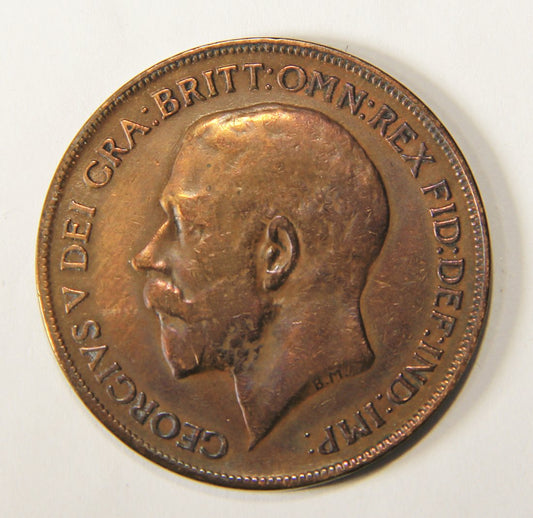 1921 Great Britain One Penny George V - Large Penny Coin L012548