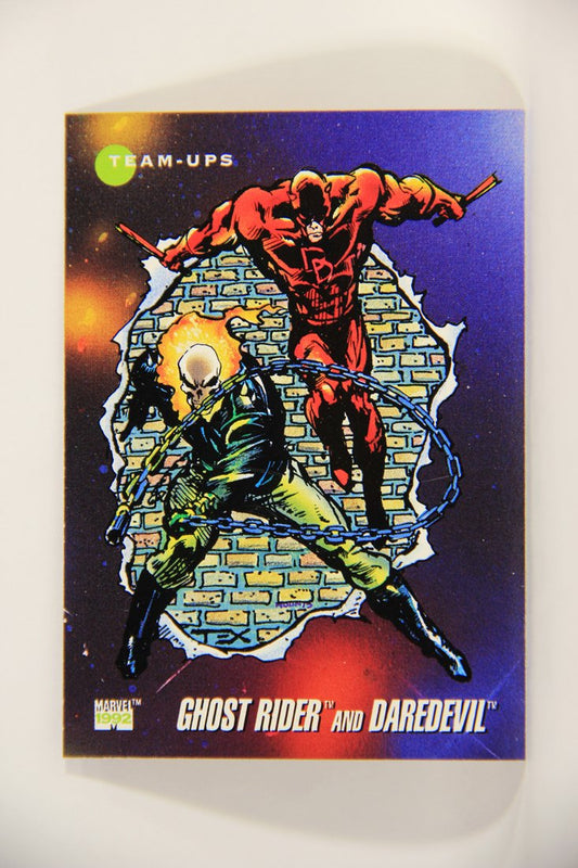 1992 Marvel Universe Series 3 Trading Card #90 Ghost Rider And Daredevil ENG L012721