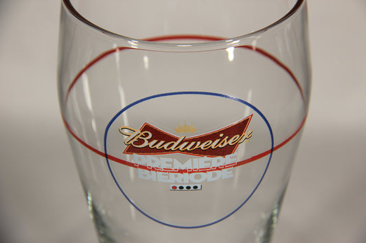 Budweiser Beer Glass Hockey Edition French USA Weizen Glass Type L012968