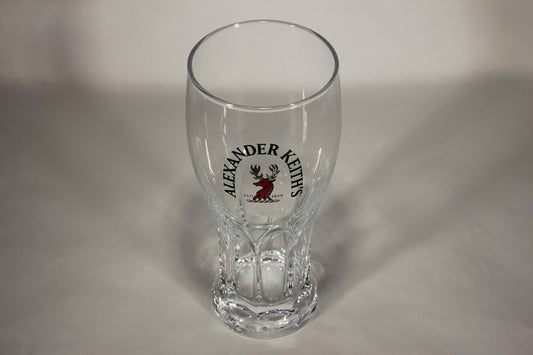 Alexander Keith's India Pale Ale BEER GLASS Weizen Glass CAN Nova Scotia Deer Logo L012980