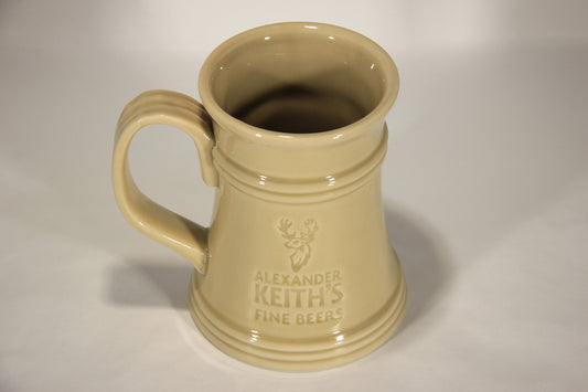 Alexander Keith's Beige Ceramic Beer Mug Canada Nova Scotia L012986