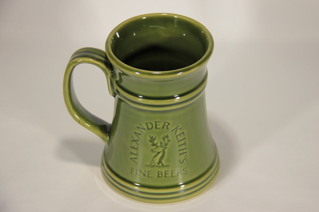 Alexander Keith's Green Army Ceramic Beer Mug Canada Nova Scotia L012987