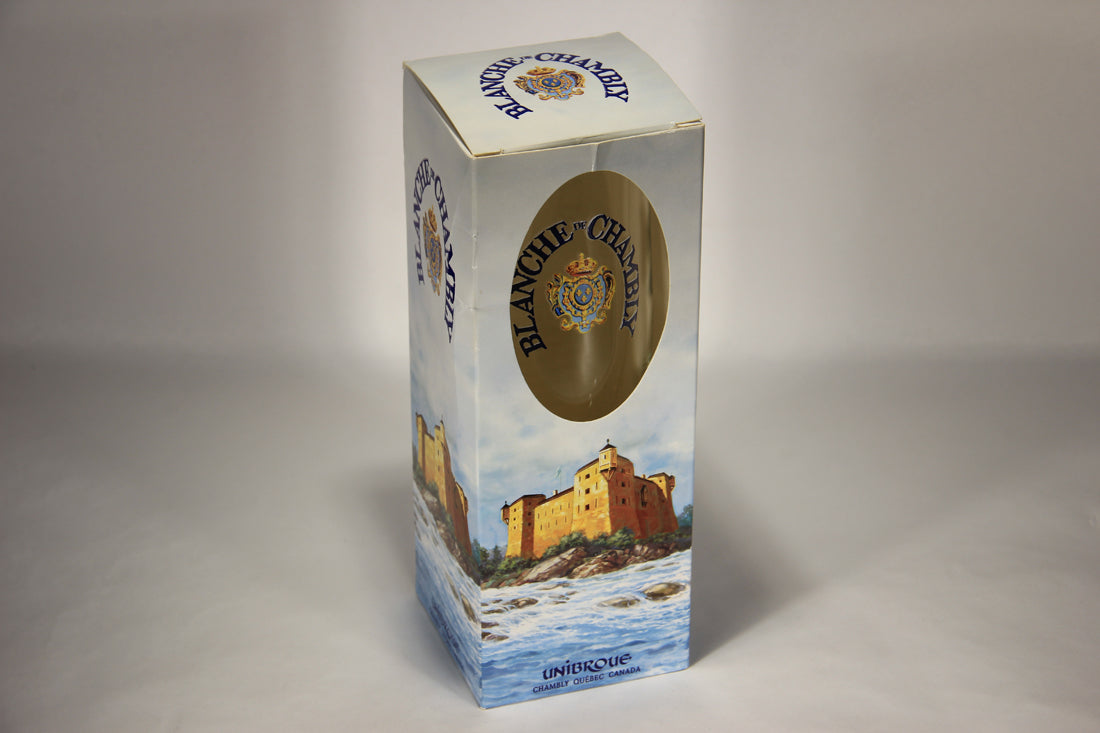 Blanche De Chambly Unibroue Beer Glass Boxed Canada Quebec French L012997