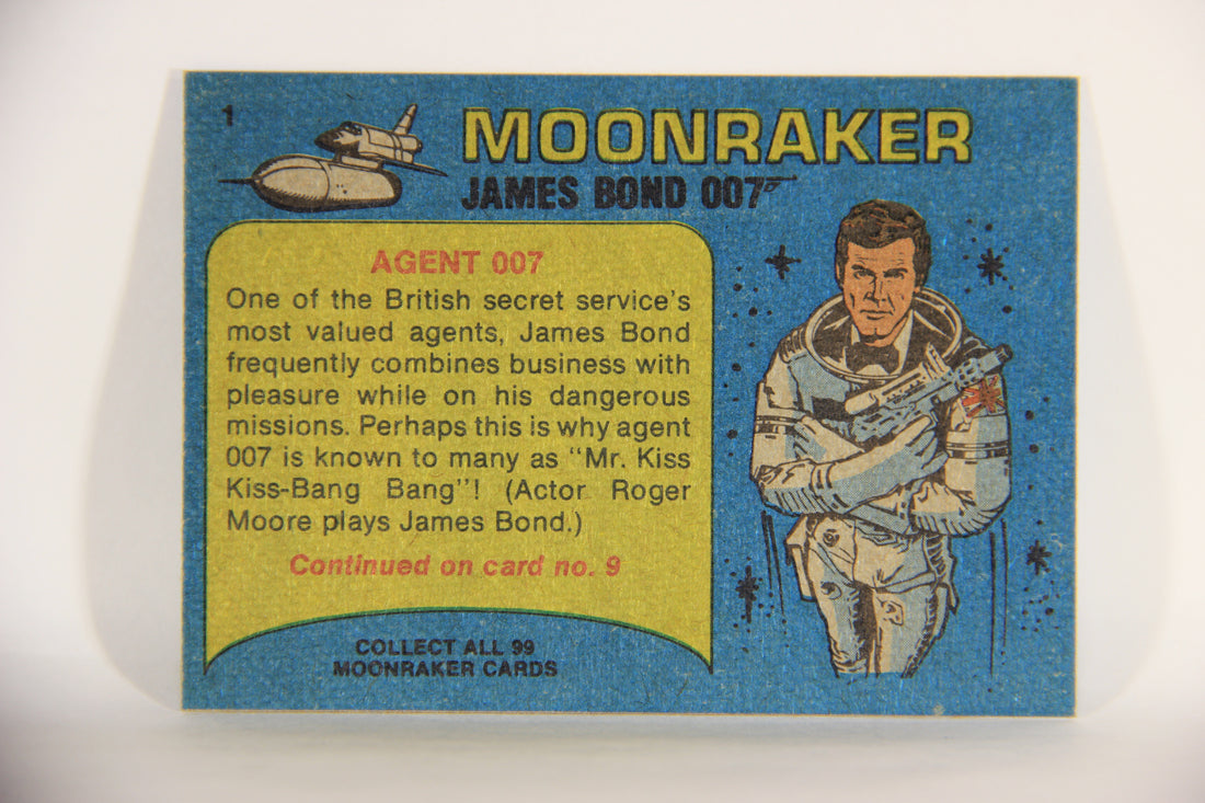 Moonraker James Bond 1979 Trading Card #1 Agent 007 L013067